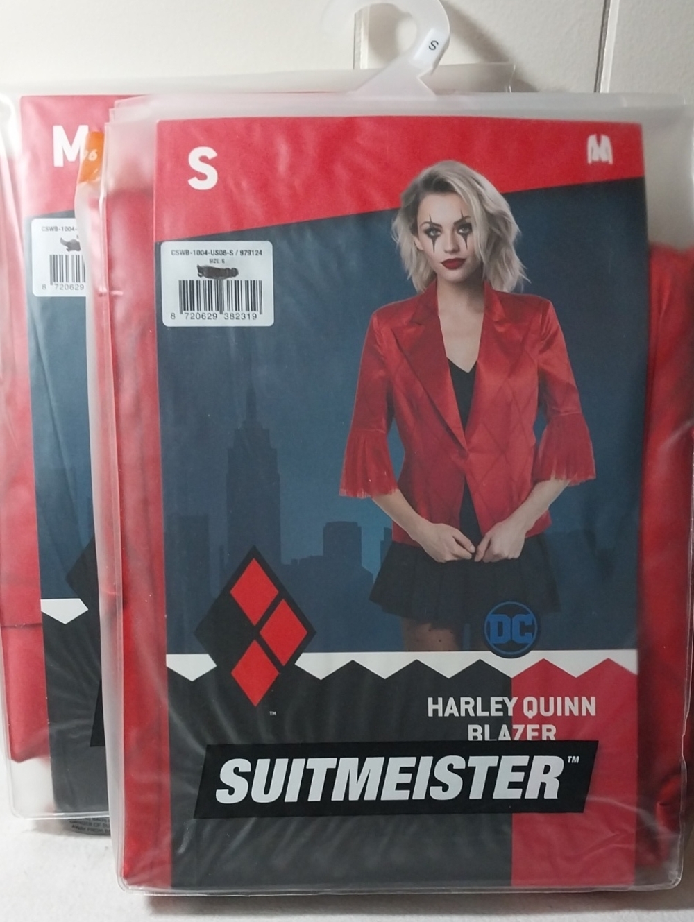 Harley Quinn Blazer Suitmeister DC Red Blazer NEW S or M